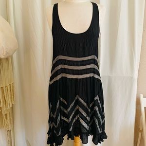 Free People - Voile and Lace Trapeze Slip | Size Medium